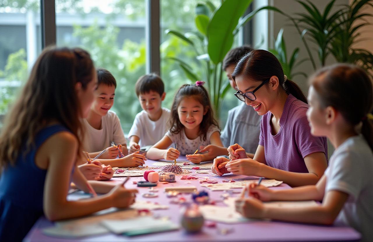 Creative workshop participants in Singapore